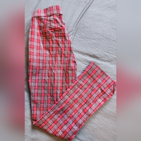Hollister Red Plaid Jeans Size XS/00 - Picture 3 of 5